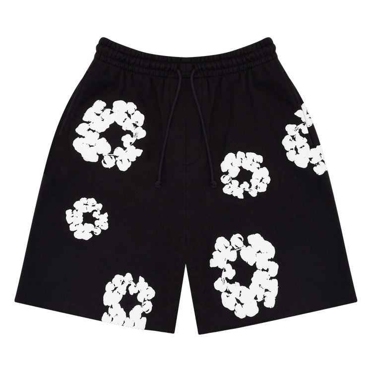 Denim Tears The Cotton Wreath Shorts Black