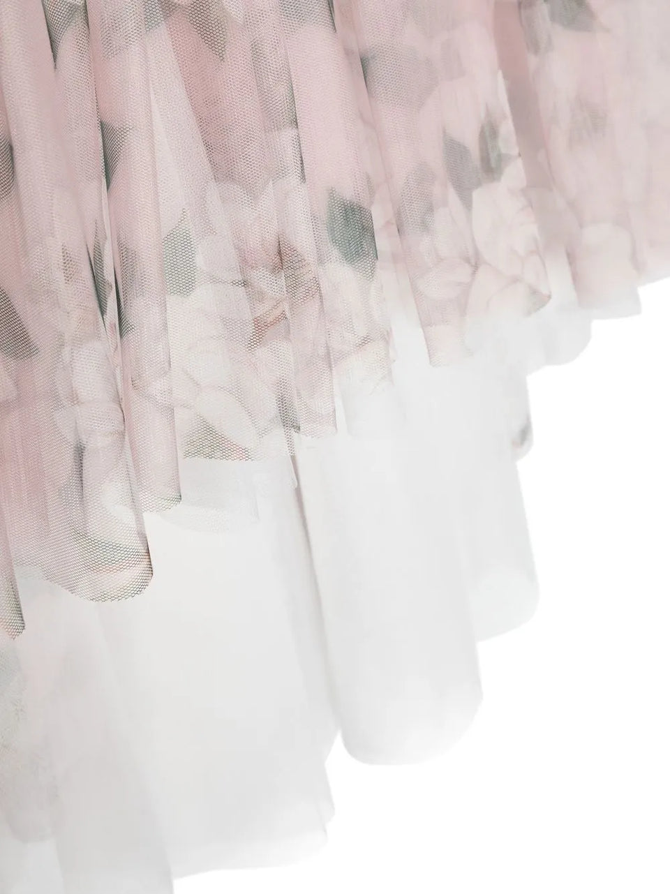 floral-print tulle tutu