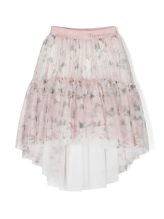 floral-print tulle tutu