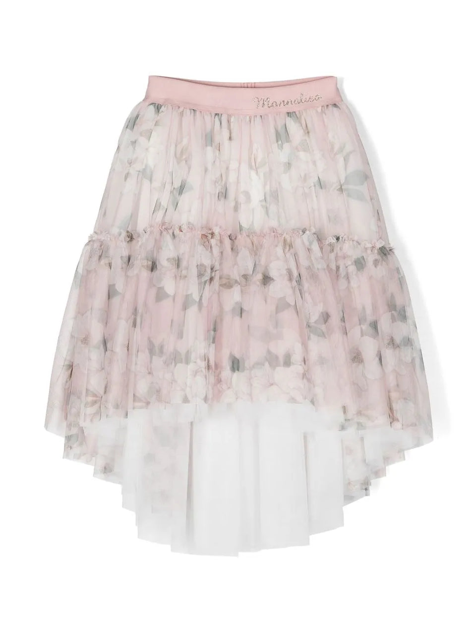 floral-print tulle tutu