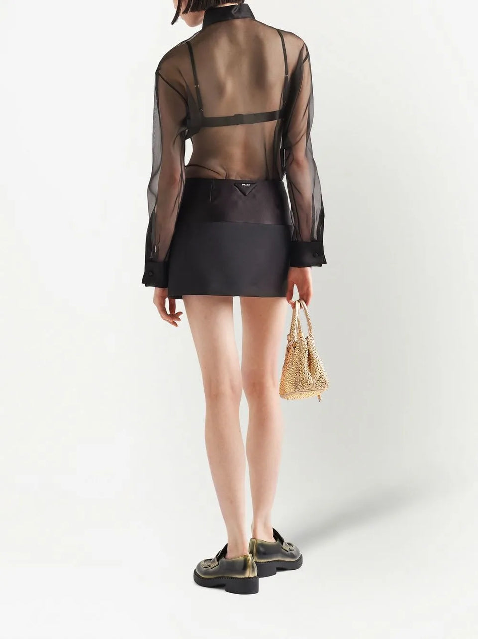 sheer organza shirt