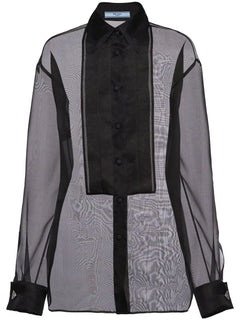 sheer organza shirt