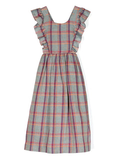Carole checked linen dress