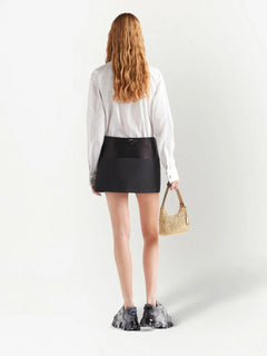 triangle-logo poplin shirt