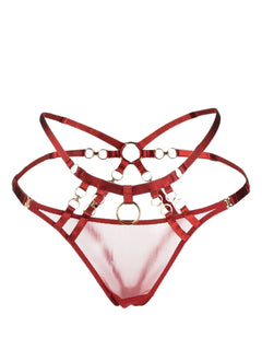 Kleio backless satin briefs