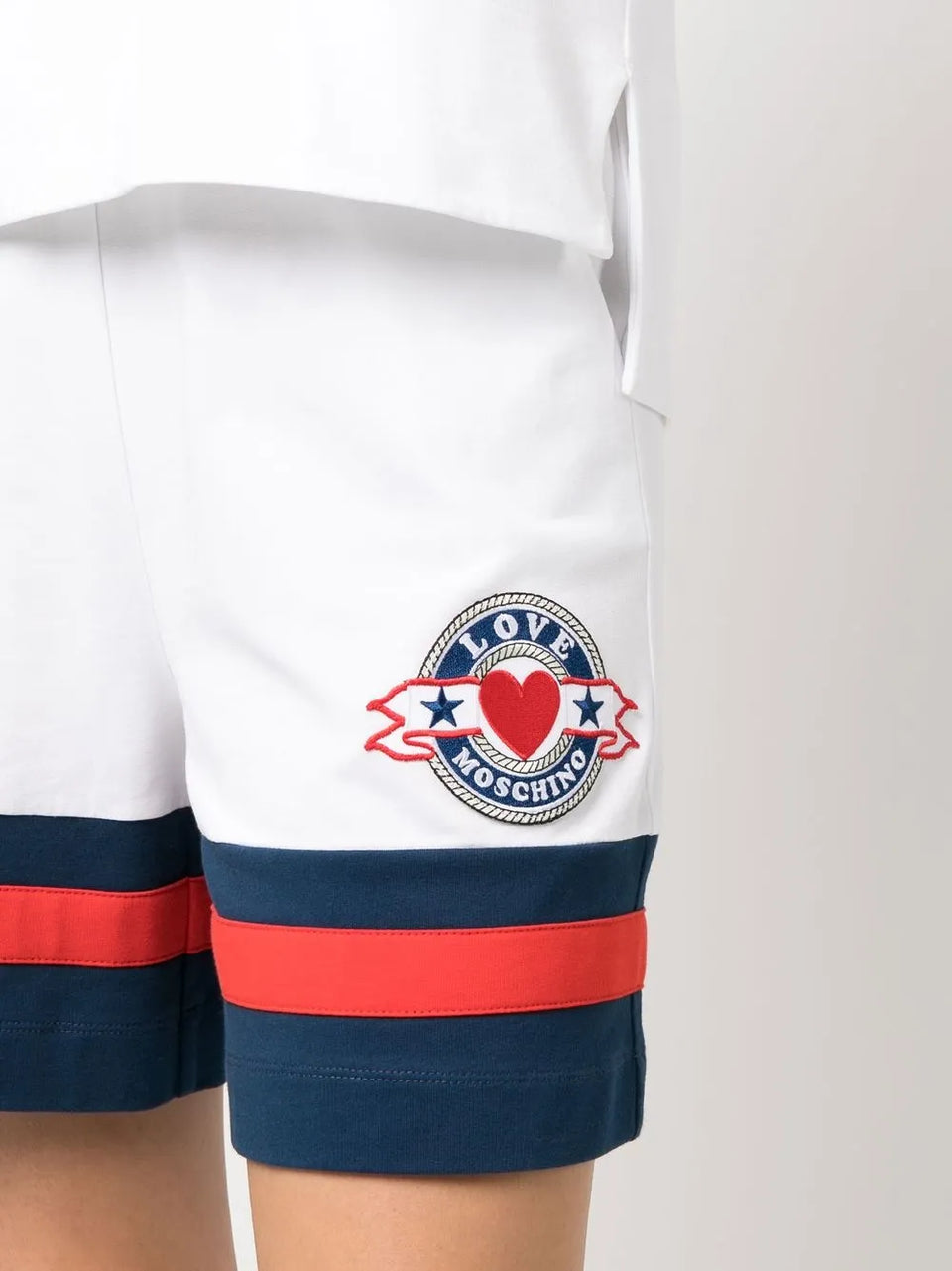 stripe-detail shorts