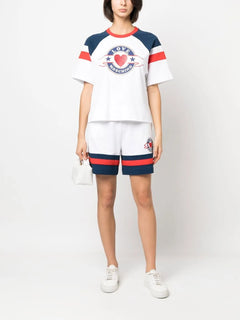 stripe-detail shorts