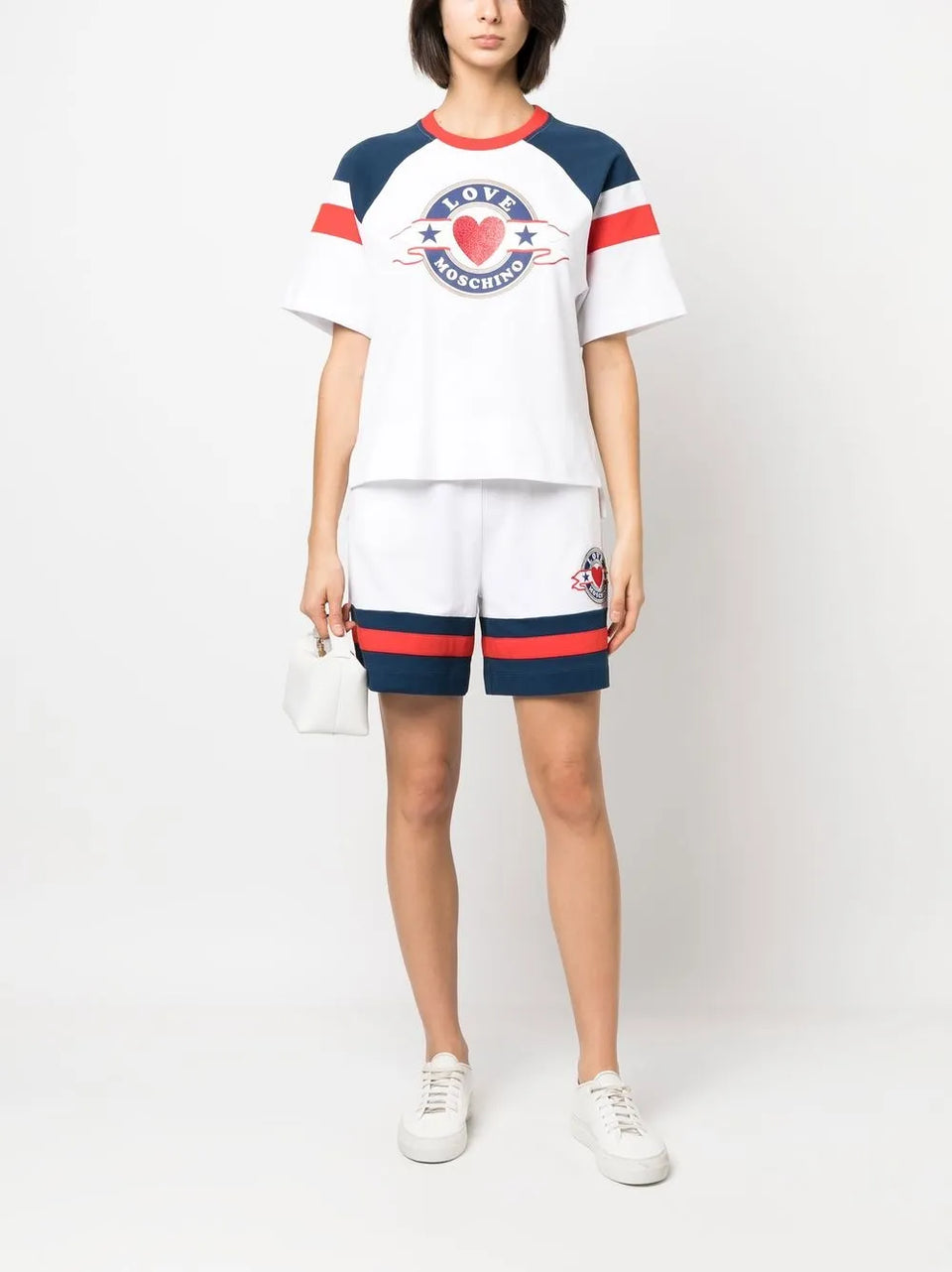 stripe-detail shorts