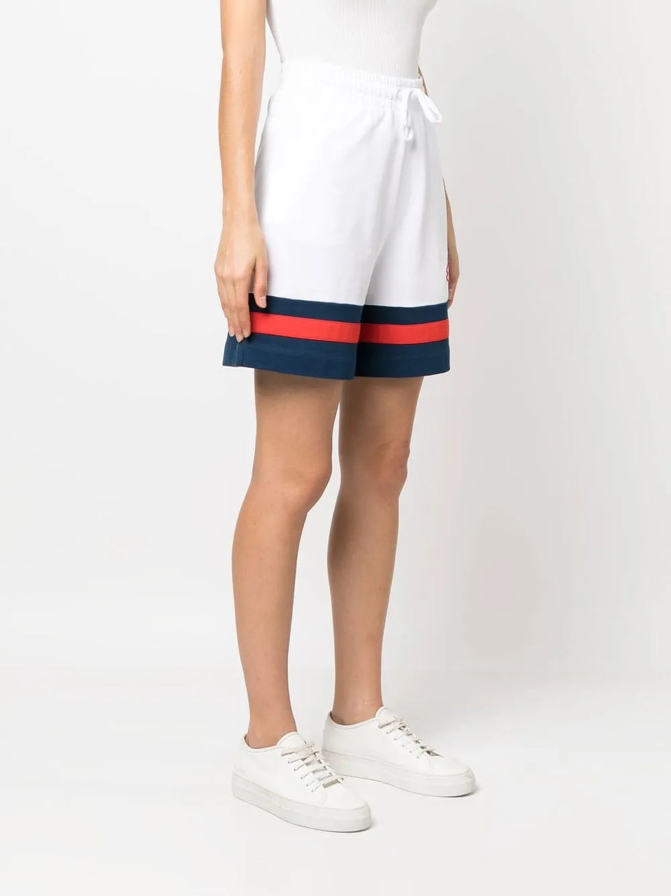 stripe-detail shorts