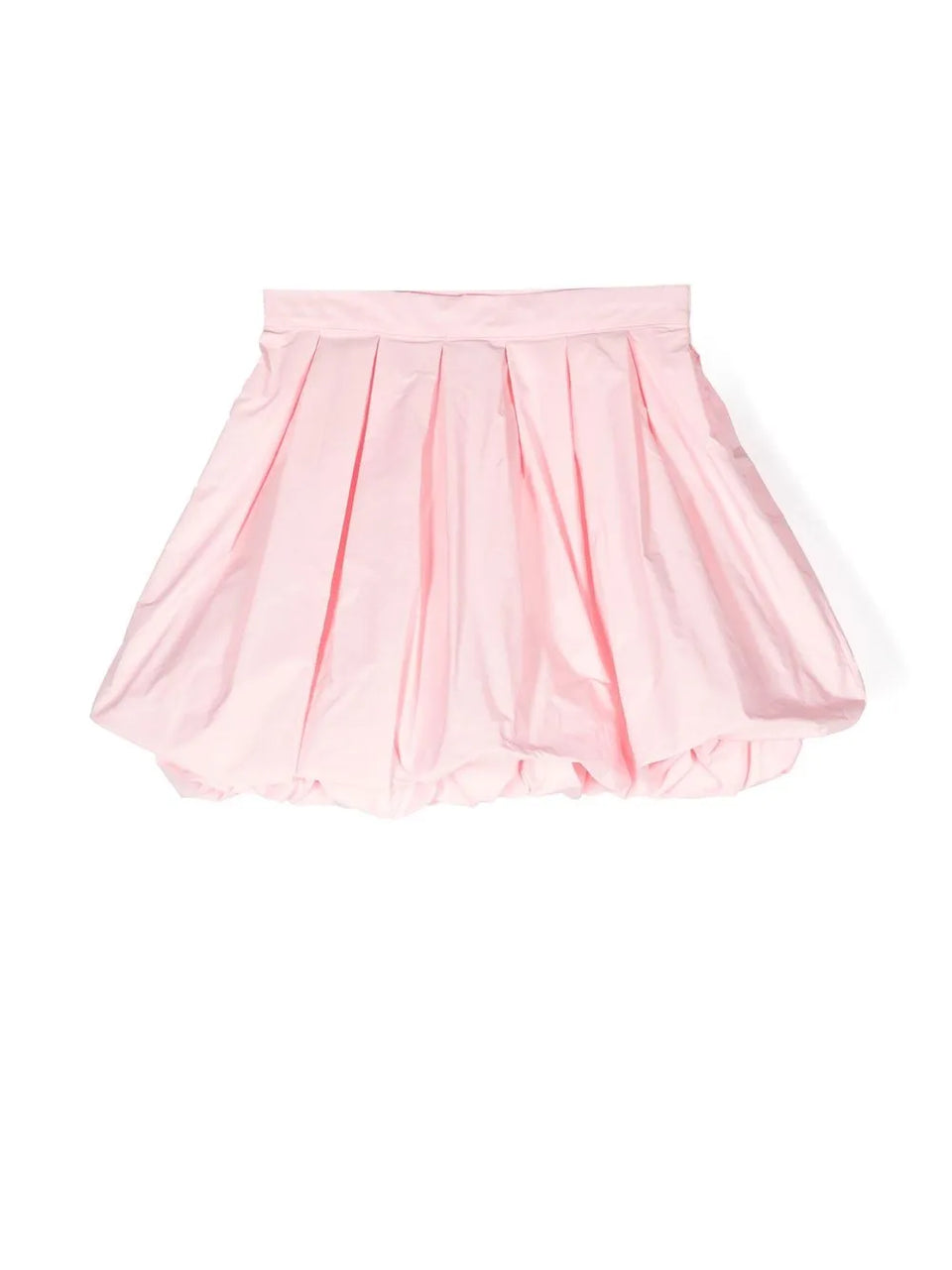 pleated A-line skirt