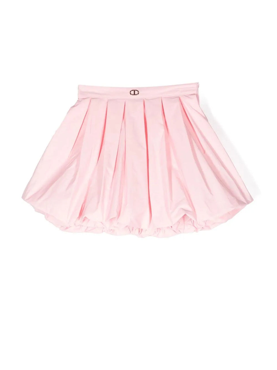 pleated A-line skirt