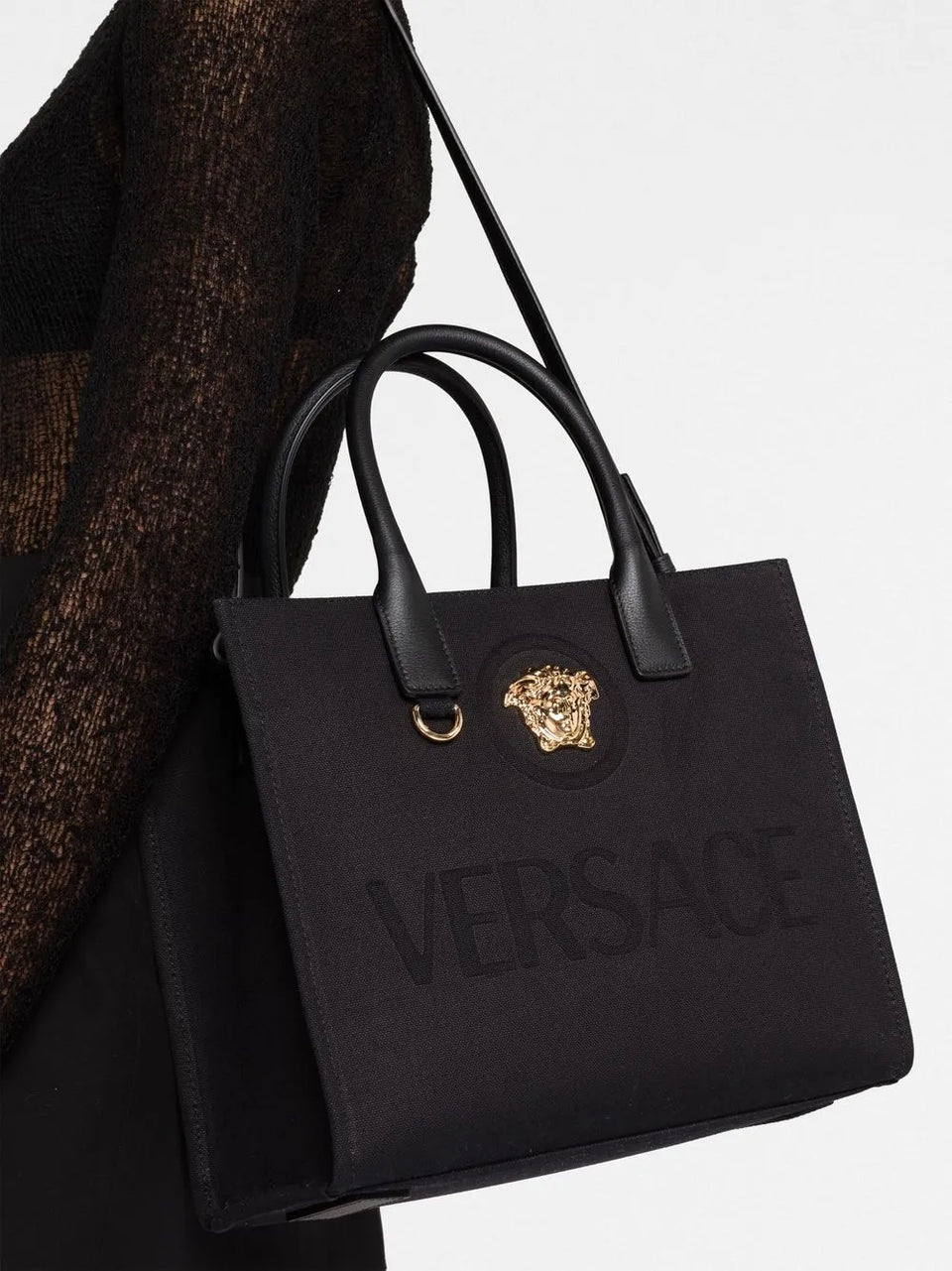 small La Medusa canvas tote bag