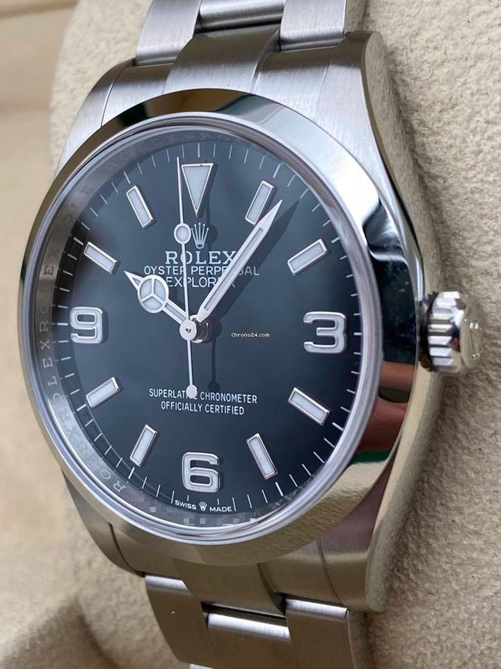 Rolex | Explorer | 124270 | Steel | 36 x 39 mm | Steel | Black | Automatic