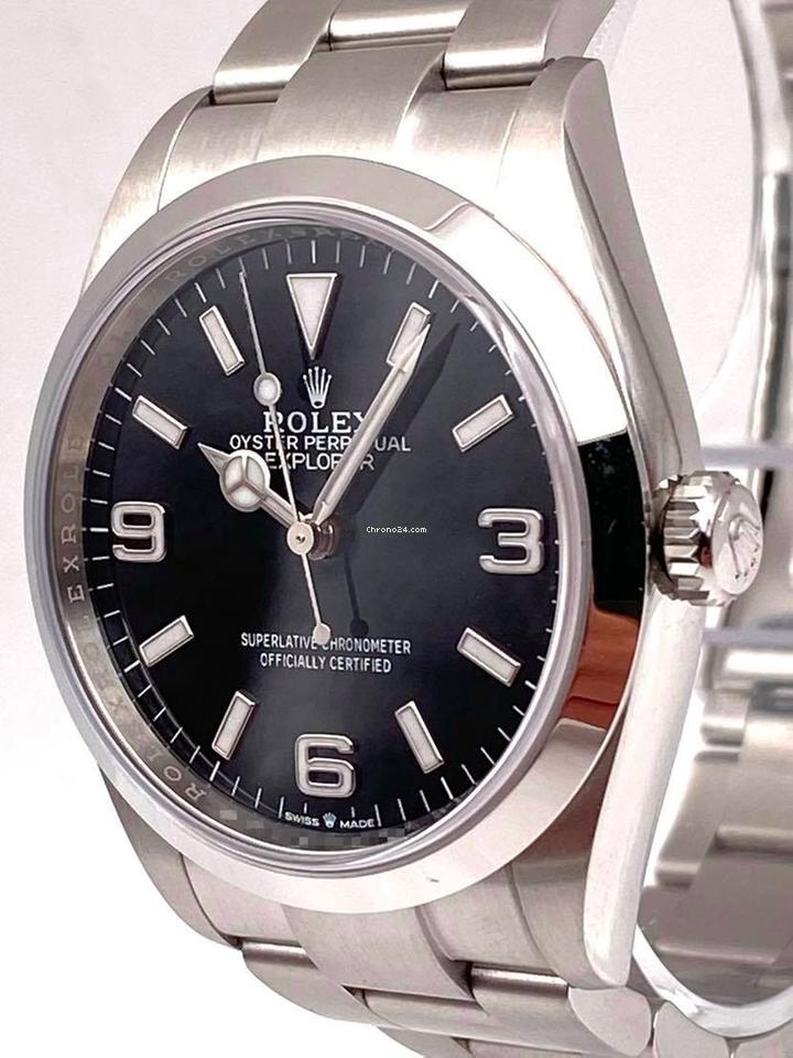 Rolex | Explorer | 124270 | Steel | 36 x 39 mm | Steel | Black | Automatic