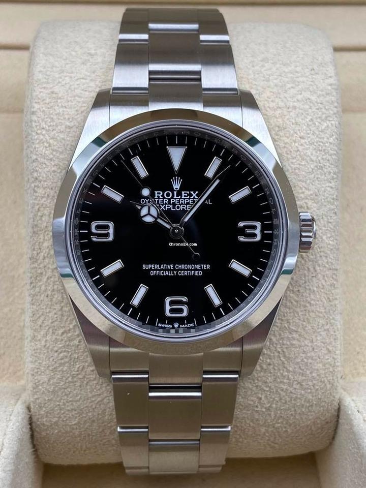 Rolex | Explorer | 124270 | Steel | 36 x 39 mm | Steel | Black | Automatic