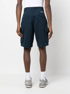 logo-patch cotton cargo shorts