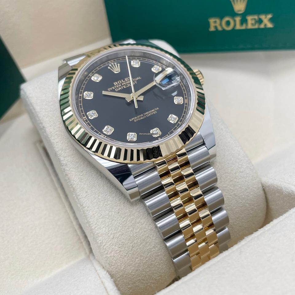 Rolex | Datejust | 126333-0006 | Gold/Steel | 41 mm | Gold/Steel | Black | Automatic