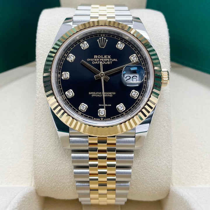 Rolex | Datejust | 126333-0006 | Gold/Steel | 41 mm | Gold/Steel | Black | Automatic