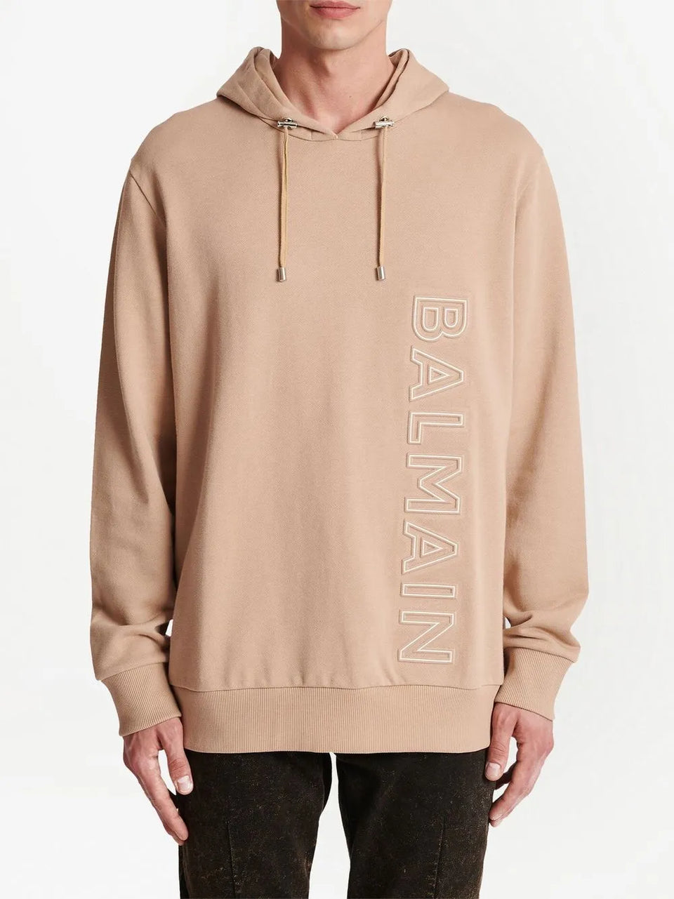 logo-embossed cotton Hoodie
