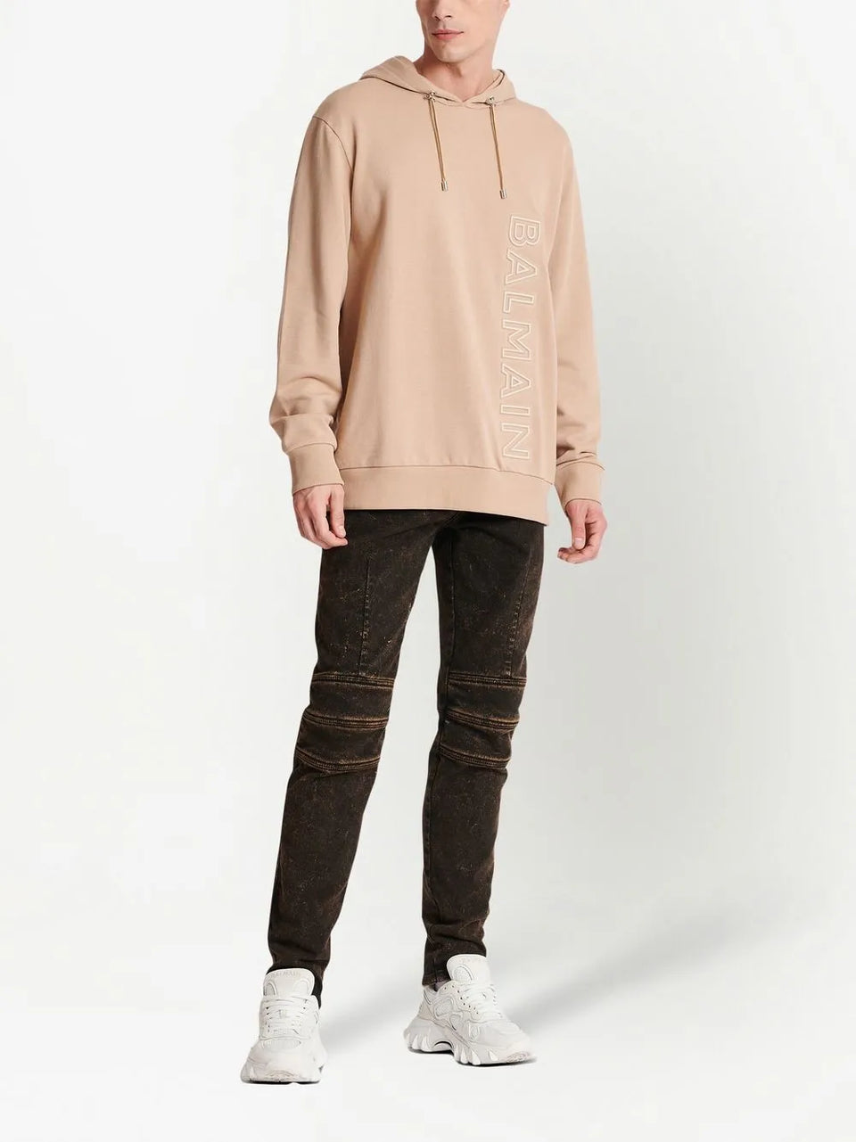 logo-embossed cotton Hoodie