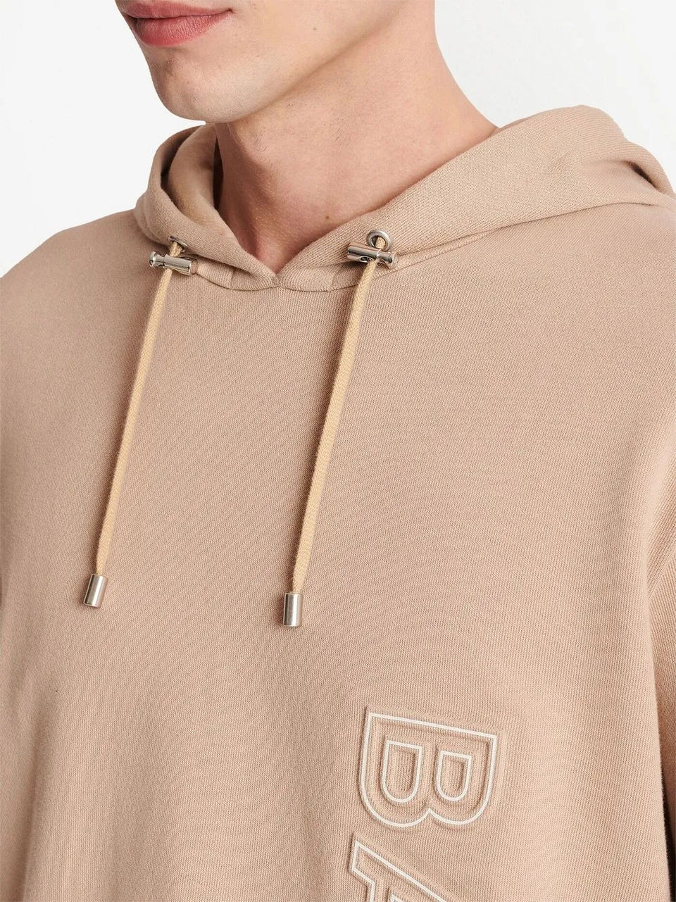 logo-embossed cotton Hoodie