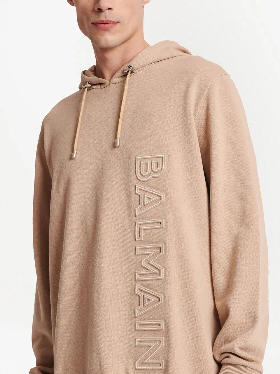 logo-embossed cotton Hoodie