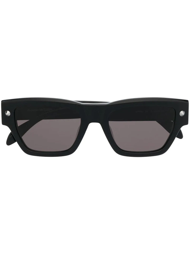 engraved-logo square sunglasses