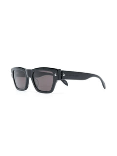 engraved-logo square sunglasses