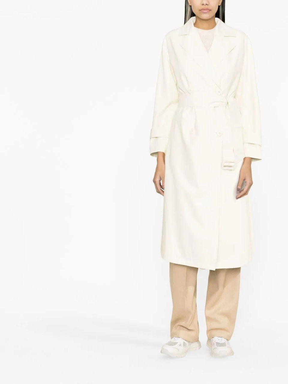 belted double-breasted coat
