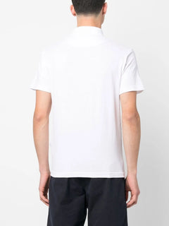 Compass-patch polo shirt
