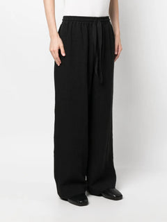 mid-rise wid-leg trousers