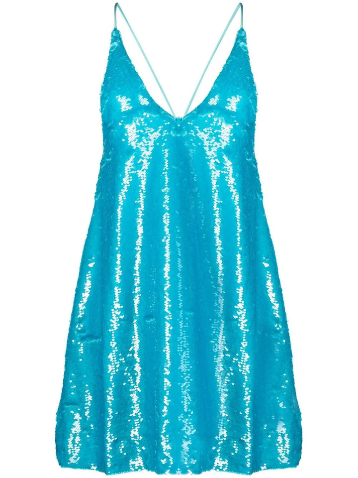 sequin slip mini dress