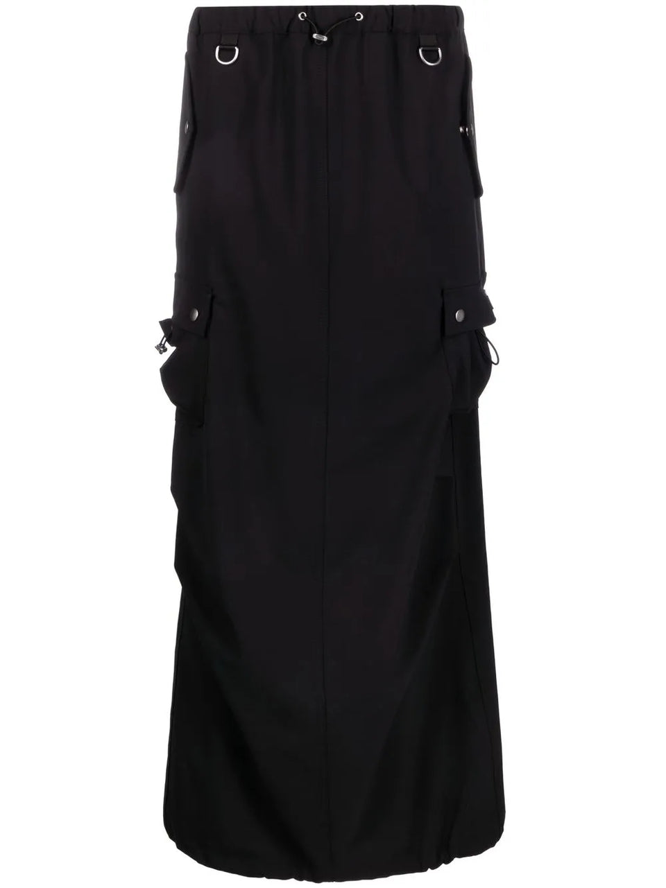 tailored cargo maxi skirt