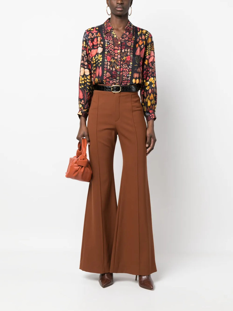 1990s lead print silk shirt