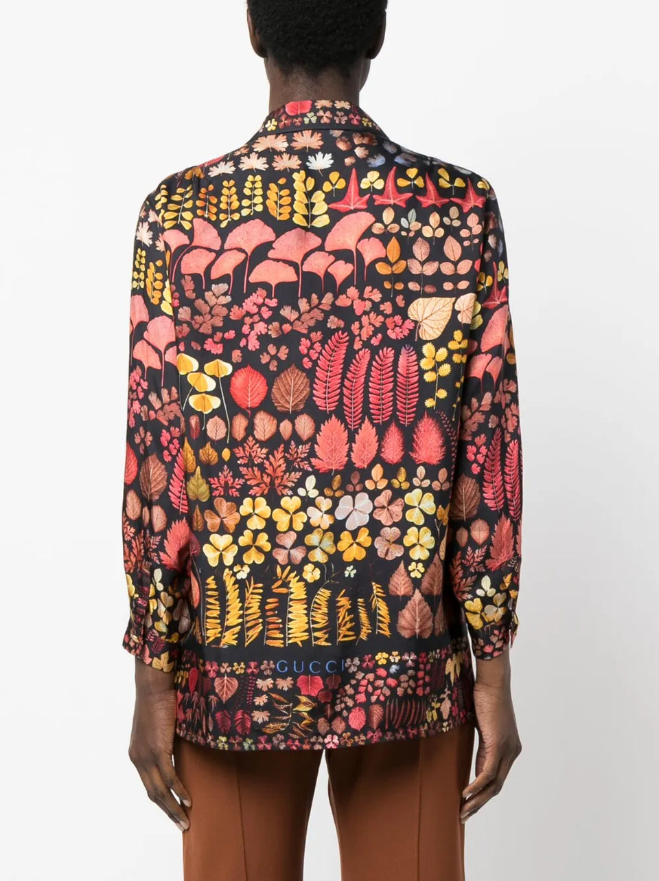 1990s lead print silk shirt