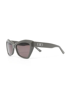 logo-plaque butterfly sunglasses
