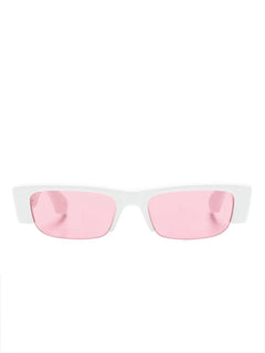 Graffiti slashed rectangle sunglasses
