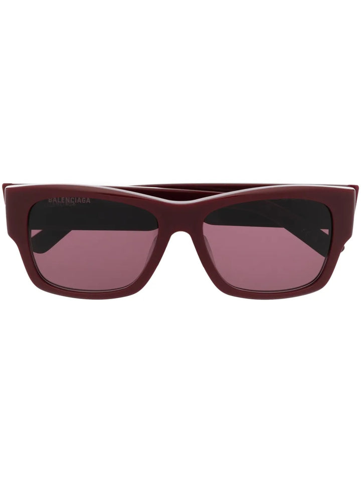 enamelled-logo square-frame sunglasses