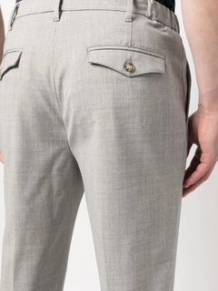 tapered-leg trousers