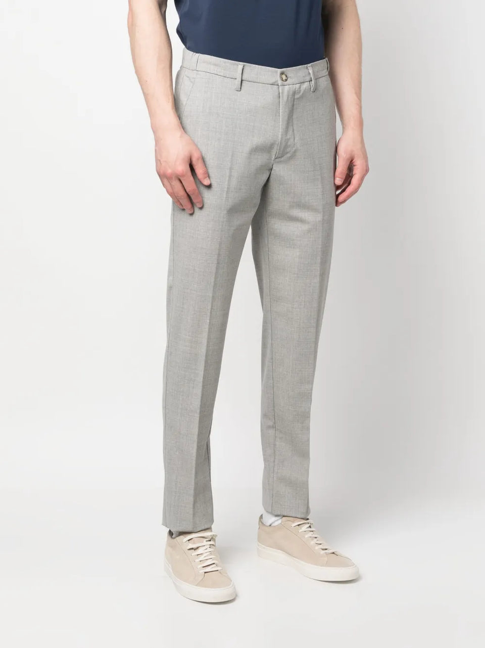 tapered-leg trousers