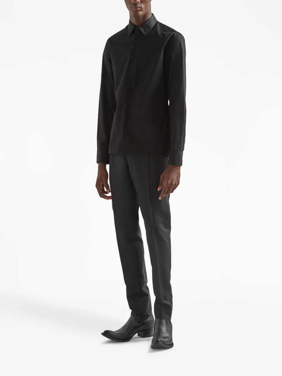 long-sleeved cotton shirt