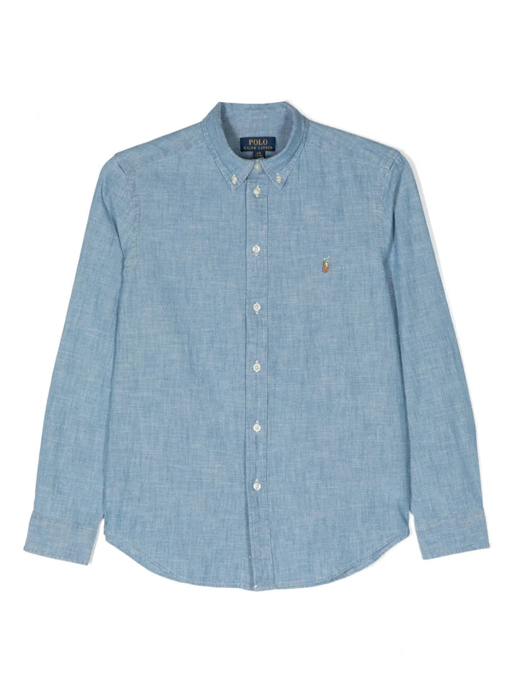 denim long sleeves shirt