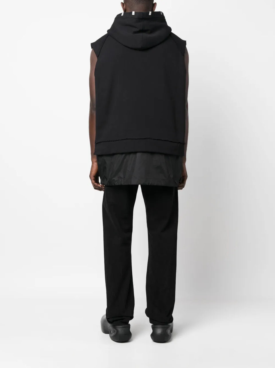 half-zip fastening sleeveless Hoodie