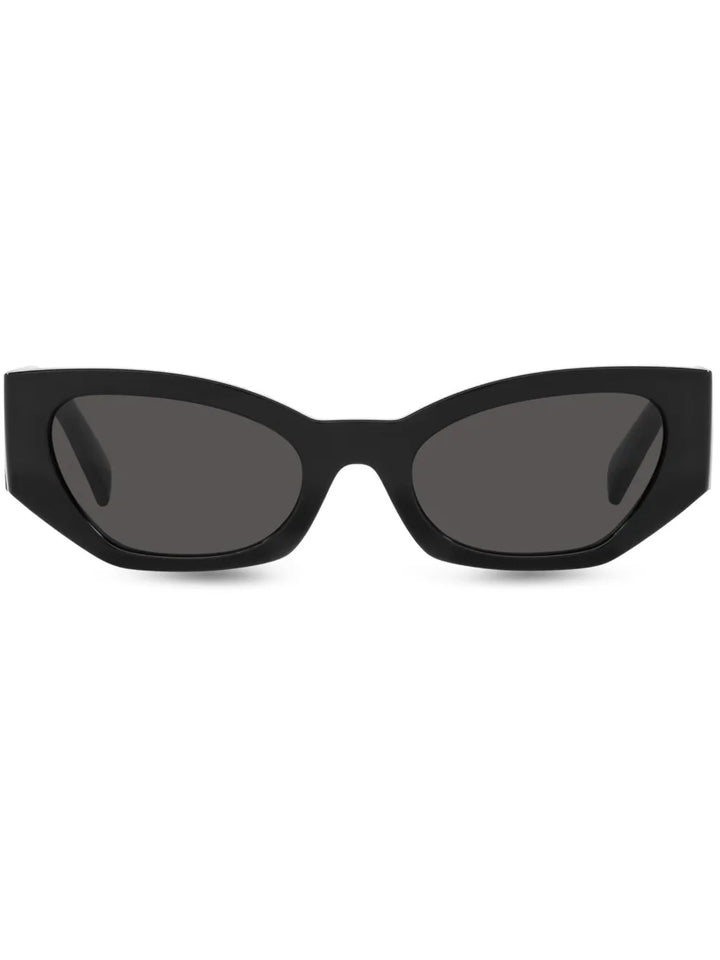 cat-eye frame logo-print sunglasses
