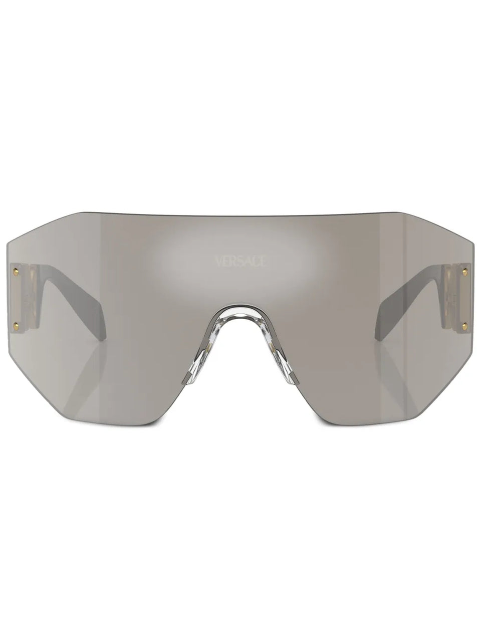 oversized shield-frame sunglasses