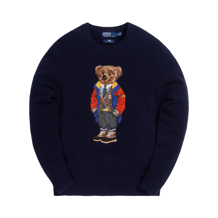 Kith x Polo Ralph Lauren Outdoor Bear Crewneck Navy