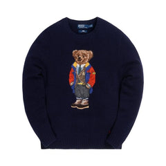 Kith x Polo Ralph Lauren Outdoor Bear Crewneck Navy
