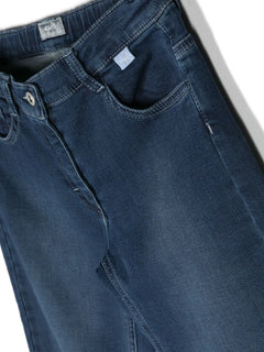 baggy-cut denim jeans