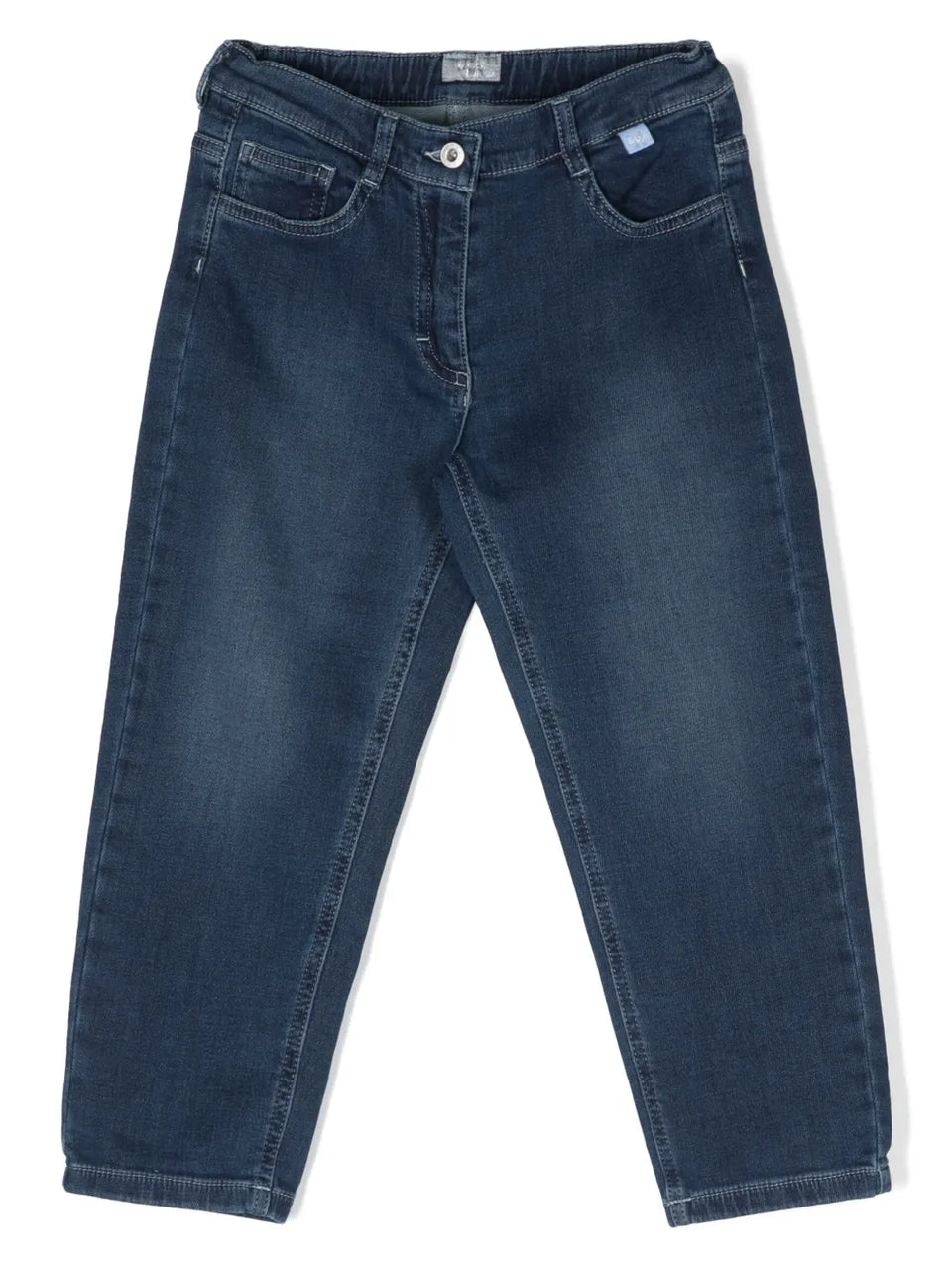 baggy-cut denim jeans