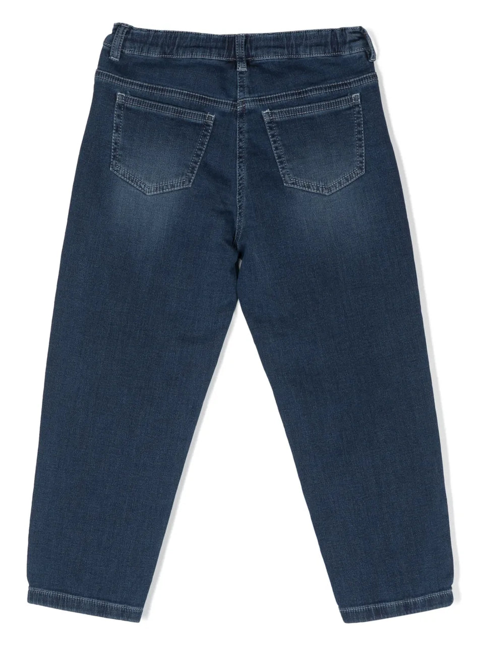 baggy-cut denim jeans